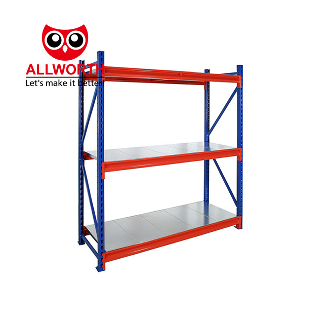 Garage Wooden Board Warehouse Using Pallet Racking Heavy Duty Shelving