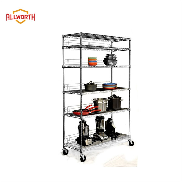 NSF Storage Adjustable Chrome Wire Shelving Unit