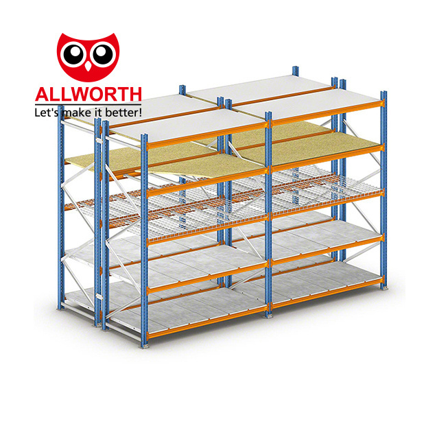 Garage Wooden Board Warehouse Using Pallet Racking Heavy Duty Shelving