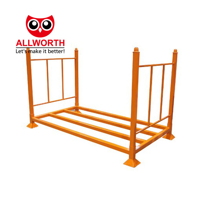 Factory Made Steel Stackable Metal Tire Rack Pallet Stacking Fabric Rack Shelf