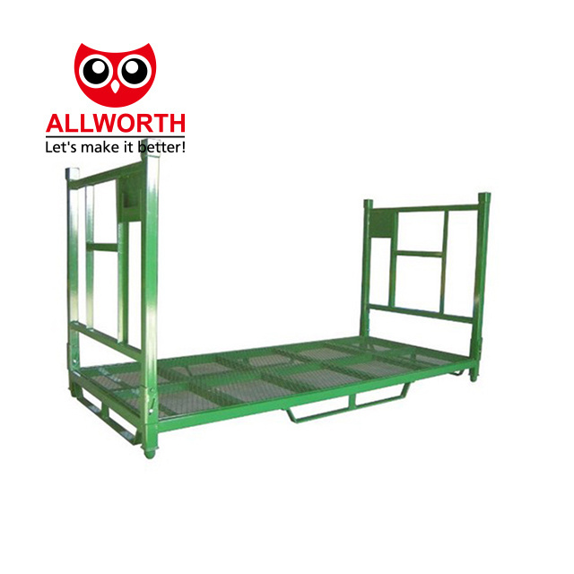 Factory Made Steel Stackable Metal Tire Rack Pallet Stacking Fabric Rack Shelf