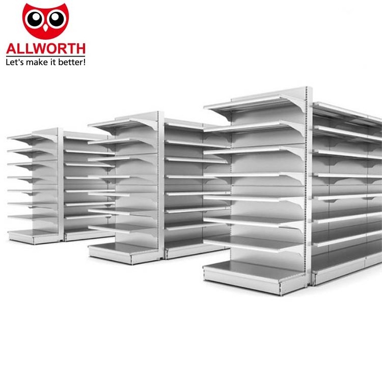 High Quality Standard Heavy Duty  Retail Store Display Racking Supermarket Gondola Shelves