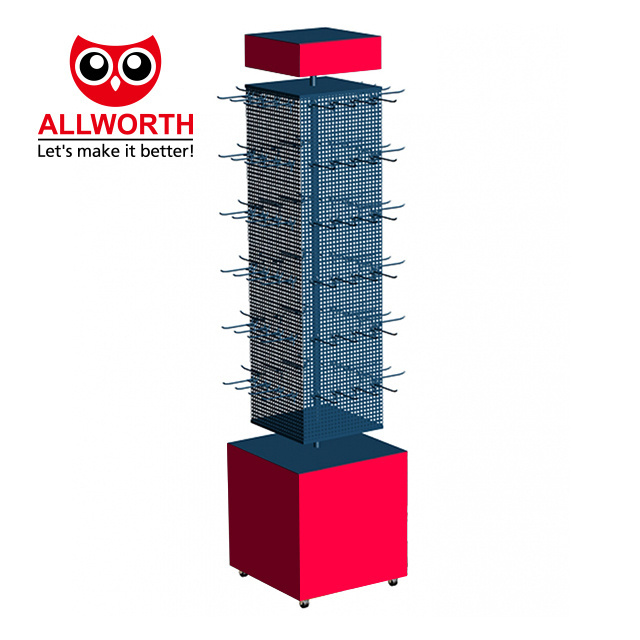 Hot Sell Store Customized Wooden Metallic Utility With Light Logo Display Stand Display Racks