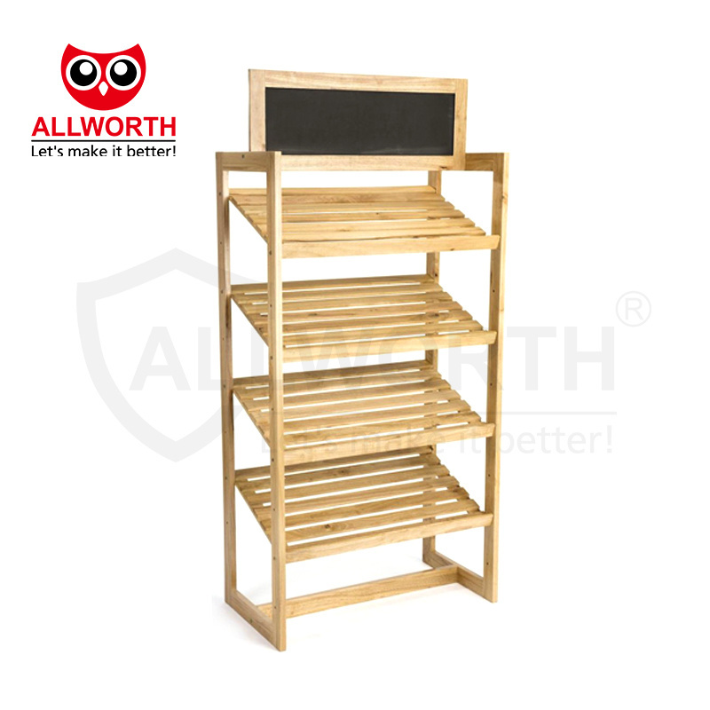 Spicy Food Beverage Display Wooden Metallic Utility Movable Display Racks Promotion Shelves