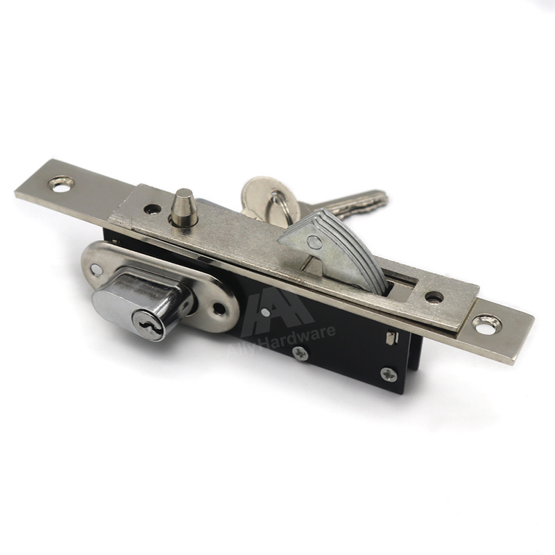 Aluminium sliding door mortise hook lock slam lock with anti-lift