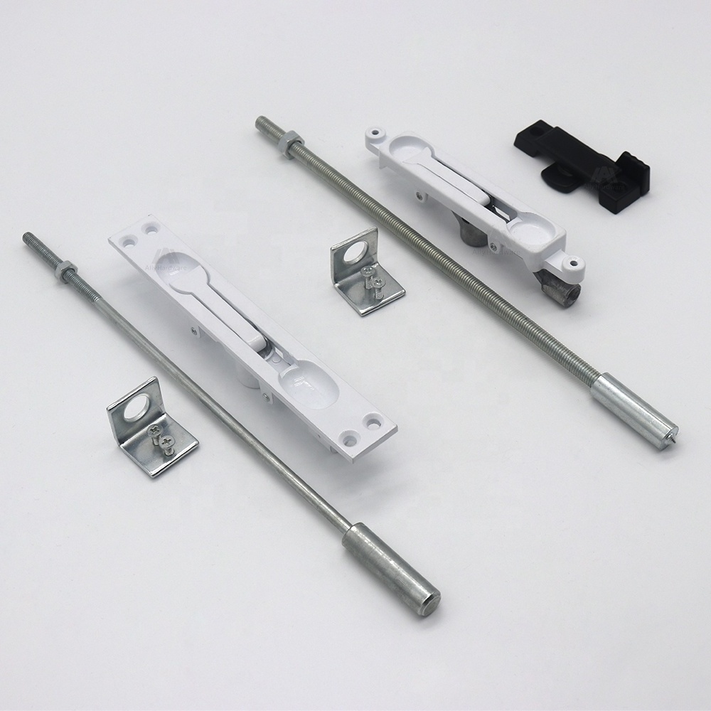 Furniture Security aluminum alloy door flush bolt with Shaft