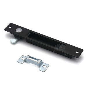 Aluminum keeper complementary hardware single side sliding door window lock includes hooks and keeper