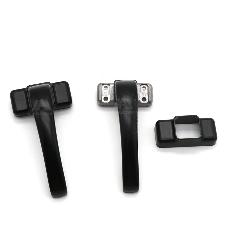 New design black aluminum alloy lever door handle lock