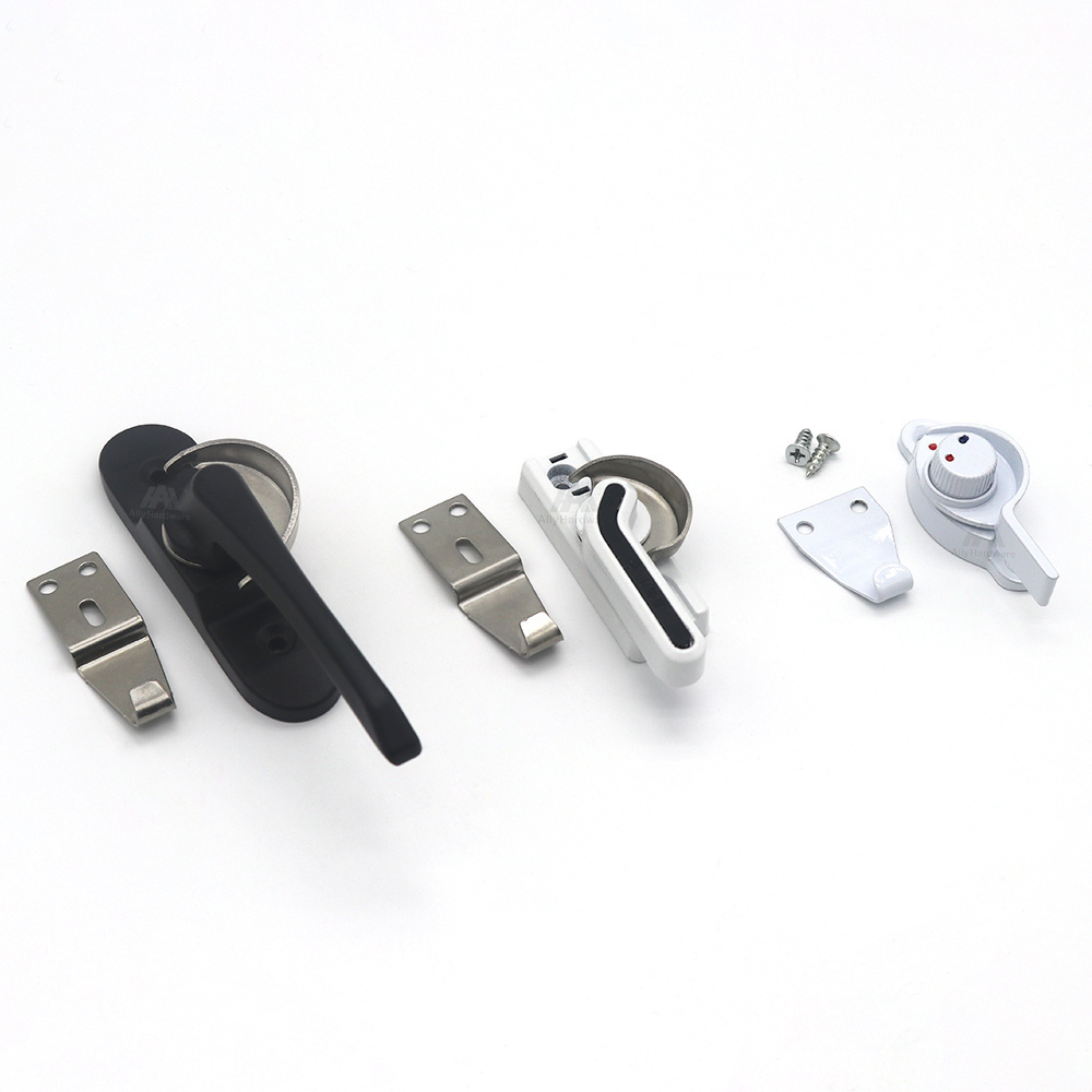 UPVC Window accessories closure UPVC aluminum alloy sliding moon lock window crescent lock