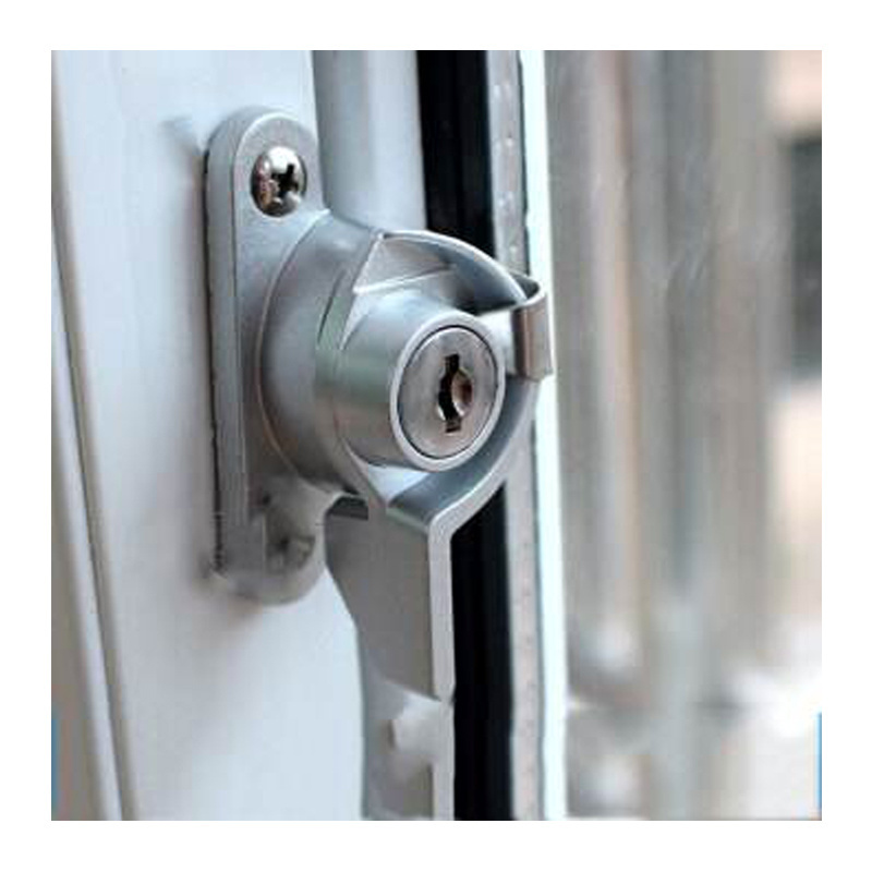 UPVC Window accessories closure UPVC aluminum alloy sliding moon lock window crescent lock