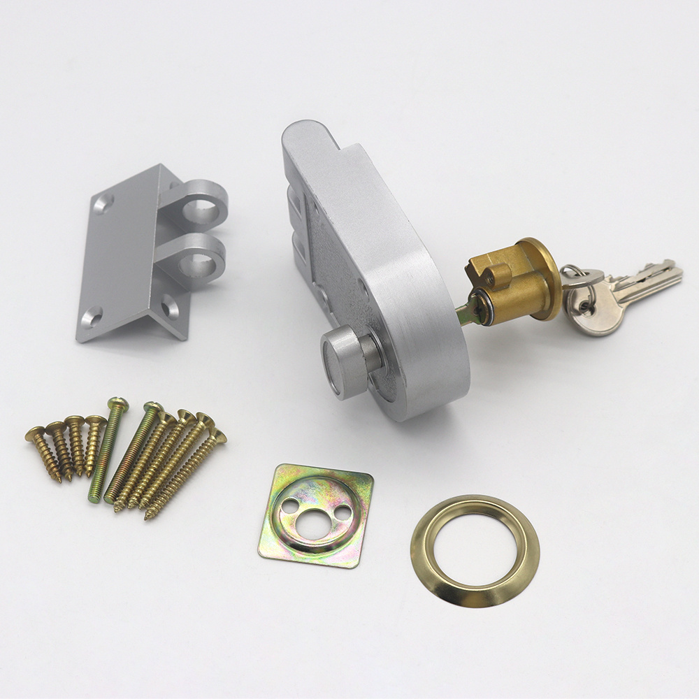 Single side brass night latch rim lock for iron gate