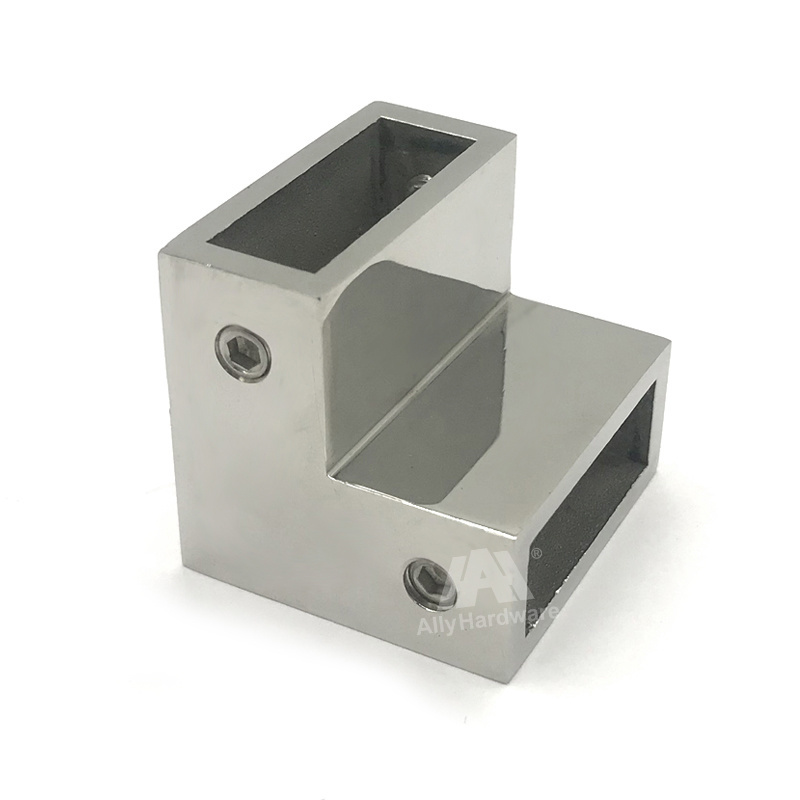 New design stainless steel glass railing fittings glass corner connector