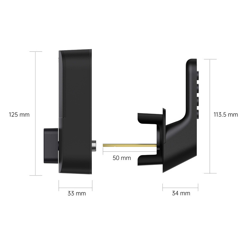 Tuya APP Remote Controlled Fingerprint Digital Keyless Door Lock Intelligent Electronic Outdoor Lock Hotel Lock System smart