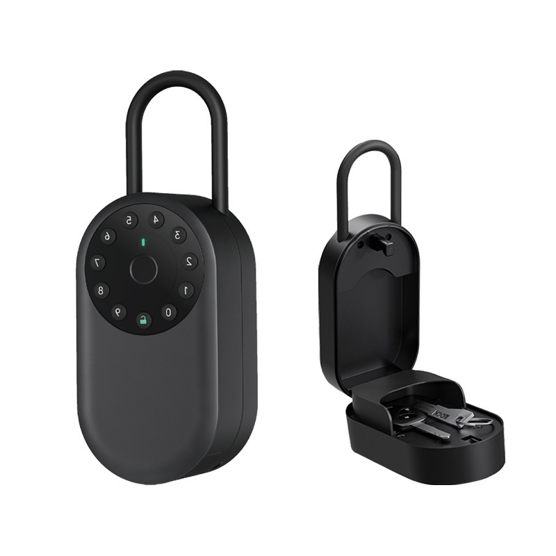 Tuya Bluetooth Outdoor Waterproof Wall Mounted Security Key box Fingerprint Password  Electronic Smart Padlock