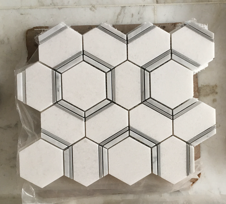 Wholesale Hexagon marble Mosaic Tile,Interior Wall ,Kitchen & Bathroom tile,300x300x10mm polished