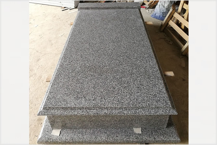 Customized gravestone G654 Granite for Good Quality Headstone Grey Granite Cross Tombstone For Wholesale