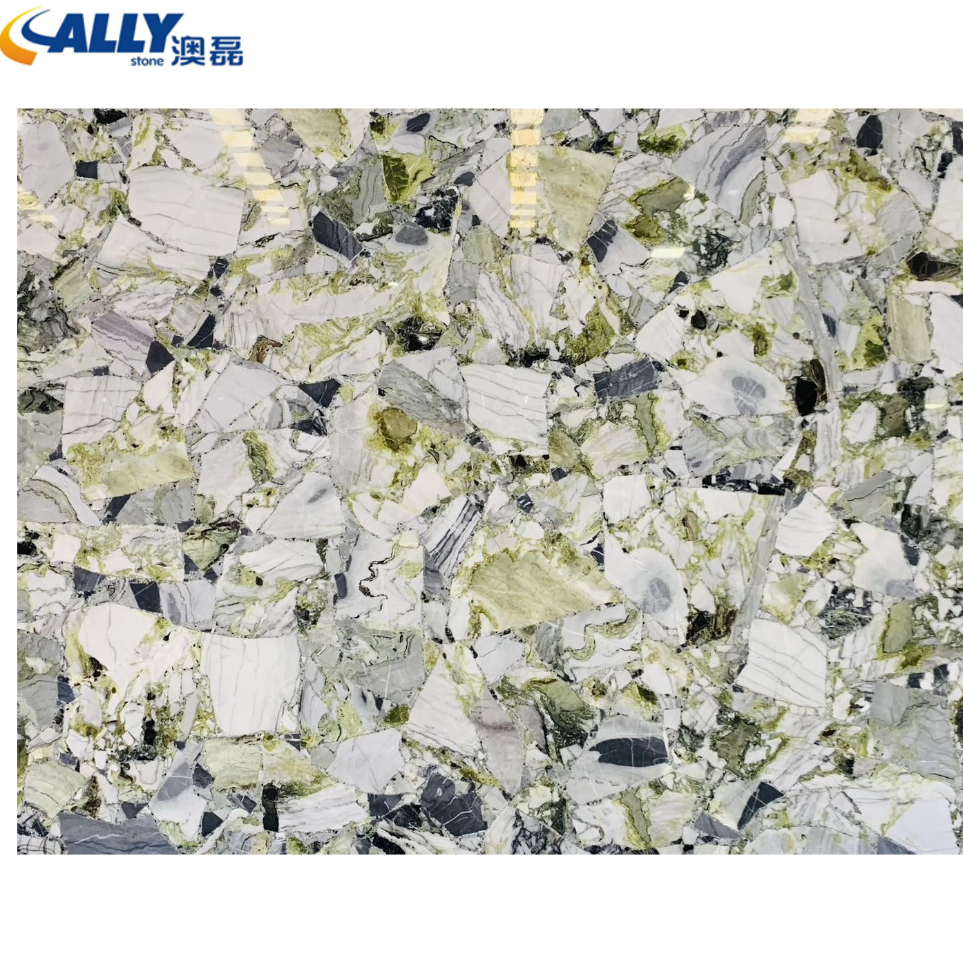 professional luxury stone supplier China Ice Jade Marble Cold Emerald Jade Ice Green Marble Primavera Lux White Beauty Marble