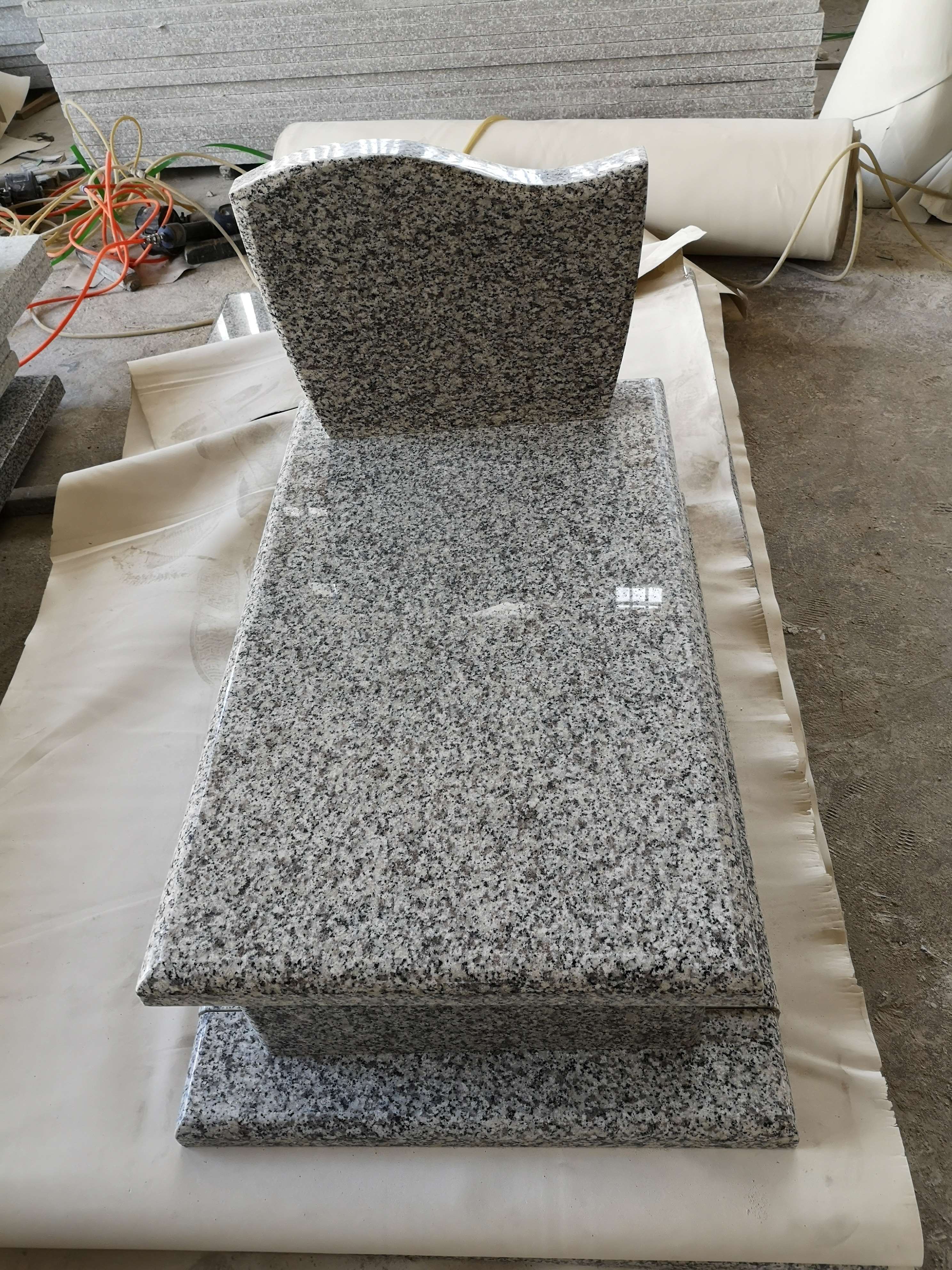 Allystone Granite G623 Monument Guitar Headstones Monuments Tombstone Design Blank Poland Tombstone