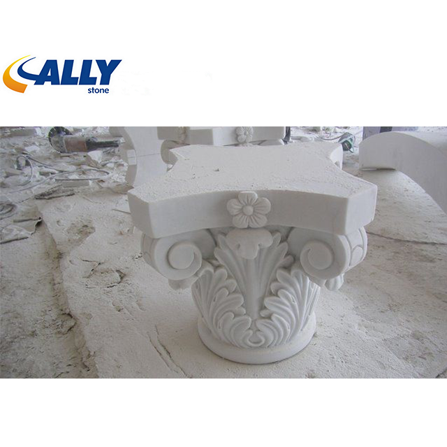 New Arrival customized Stone Column garden stone column for luxury house decor Roman Pillars and stone column cladding