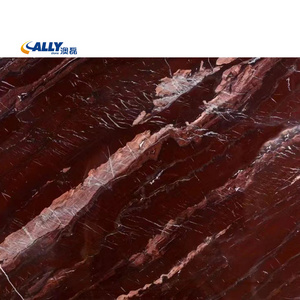 2023 Trendy Color Red Color Marble Red Velvet Marmol Stone Red Wine Color Marble Slabs for Interior