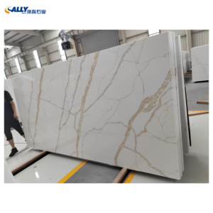 Factory price calacatta style quartz slab engineered stone quartz for kitchen countertop calacatta gold quartz