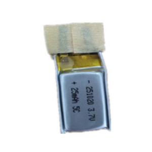 251020 3.7V 25mA li-polymer battery 3.7v ultra thin lipo battery