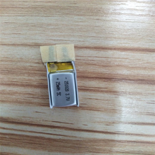 251020 3.7V 25mA li-polymer battery 3.7v ultra thin lipo battery