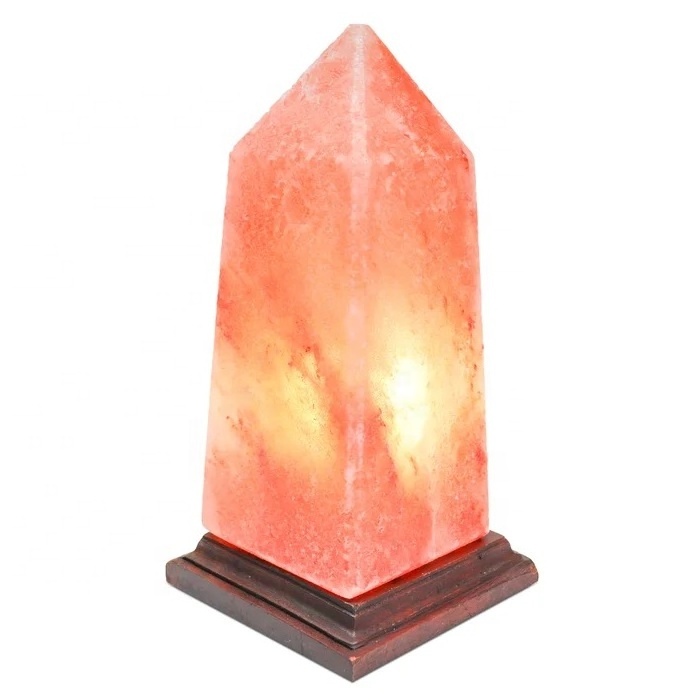 Himalayan Glow White Salt Lamp Natural Night Light Handmade With Neem Wooden Base Room Decorative Accessories