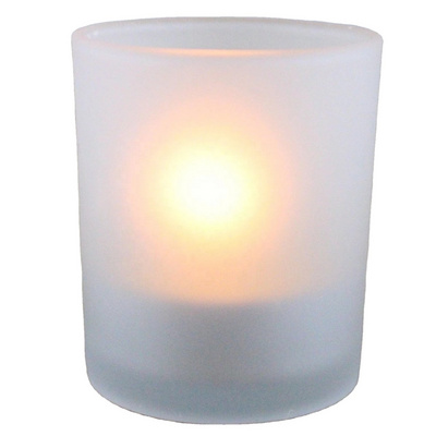 Votive Candle Cup 1/6 Aromatherapy Candle Tempered Colored Glass Candle Cup Home Decor