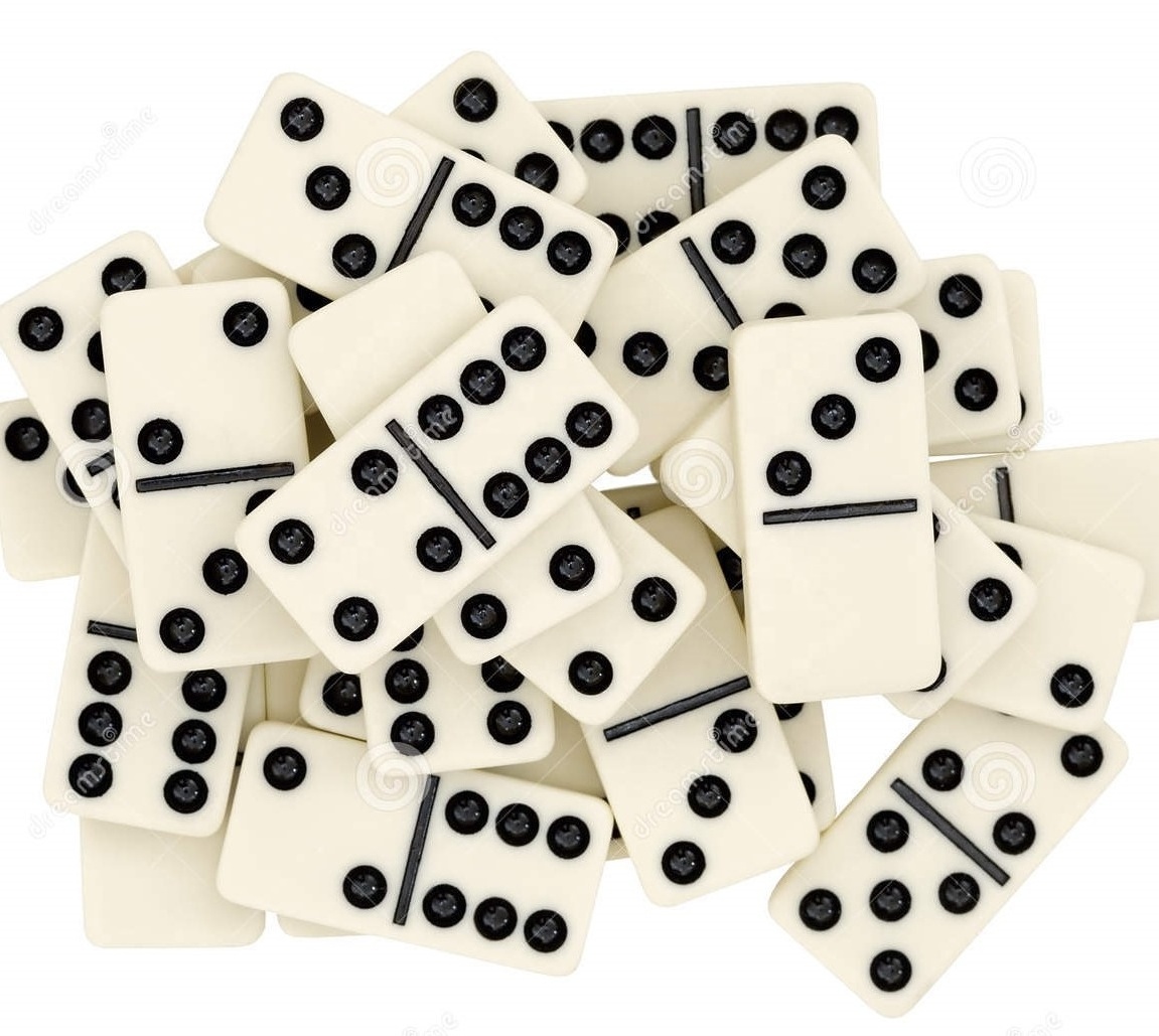 Dominoes Set- 28 Piece Double-Six Resin Ivory Domino Tiles Set Classic Numbers Table Game With Wooden Carrying Storage Case Ca