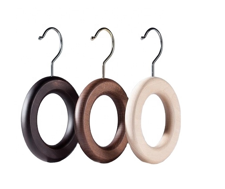 Beech Wood Tie Hanger Round Hangers Accessories