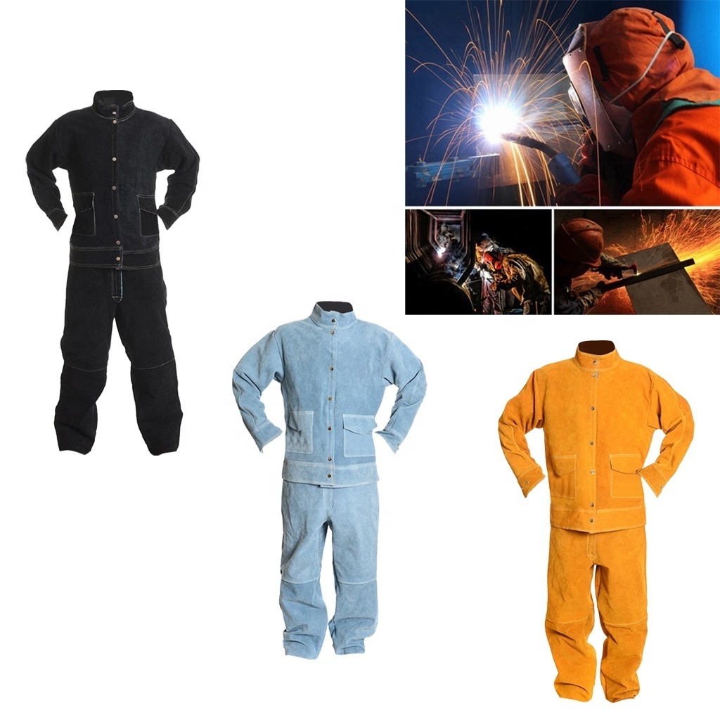 Custom Welding Suit High Quality Leather Heat Insulation Protect Welding Welder Suit hot selling cheap rates fast delivery