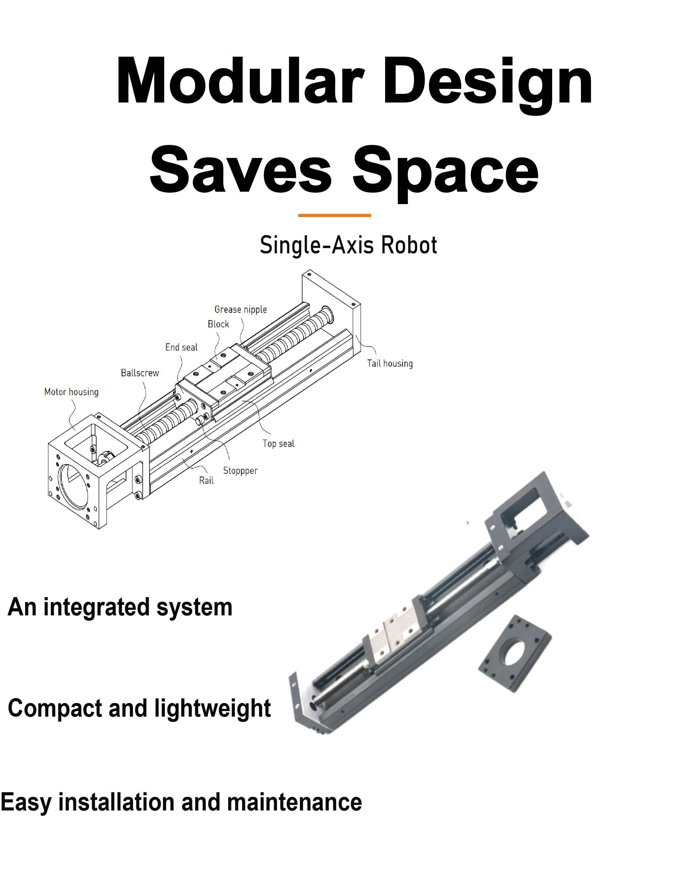 replace HIWIN Ball Screw driven linear slide module KK module KK40 KK50 KK60 KK86 KK100 KK130 single axis robot