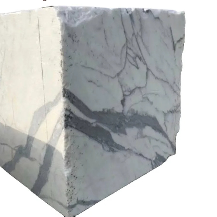 Factory Direct Exclusive Italian Satwario White Marble With Gorgeous Grey Veins Marble Slabs Blocks Best for Interior Design