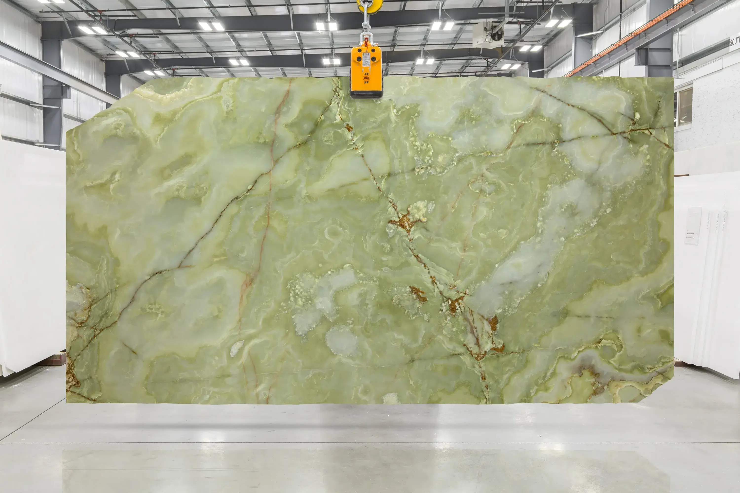 Marble Slabs and Blocks Veins Onyx Excellent Grade Luxury Decorative Wall Panelling in Home Green with Golden and White AF P9