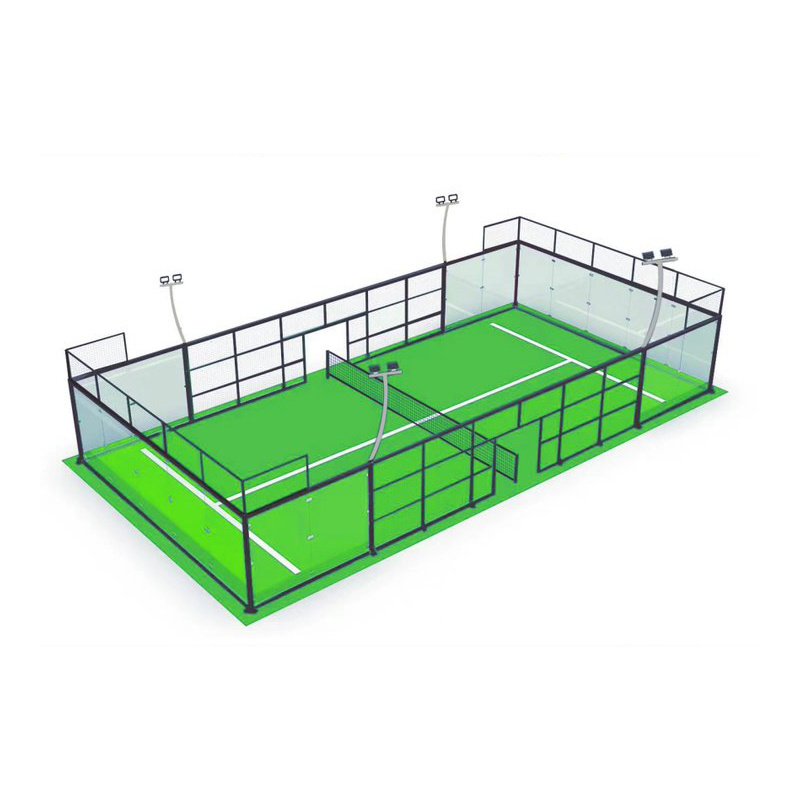 Portable Padel Court Paddle Tennis Paddle Panoramic Artificial Grass Shade court