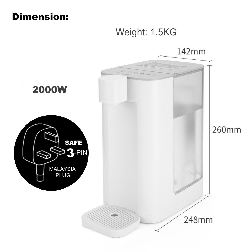 Tabletop water dispenser free installation water purifier instant hot water dispenser