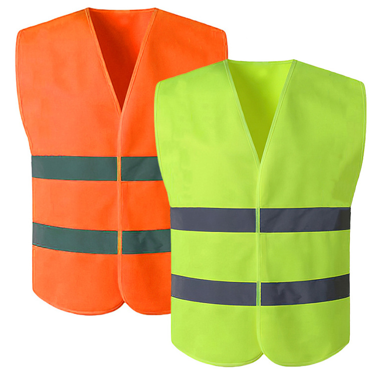 High Visibility Safety Vest for Traffic Work Running Surveyor Security Guard Construction Vest Reflective Strips Clothing