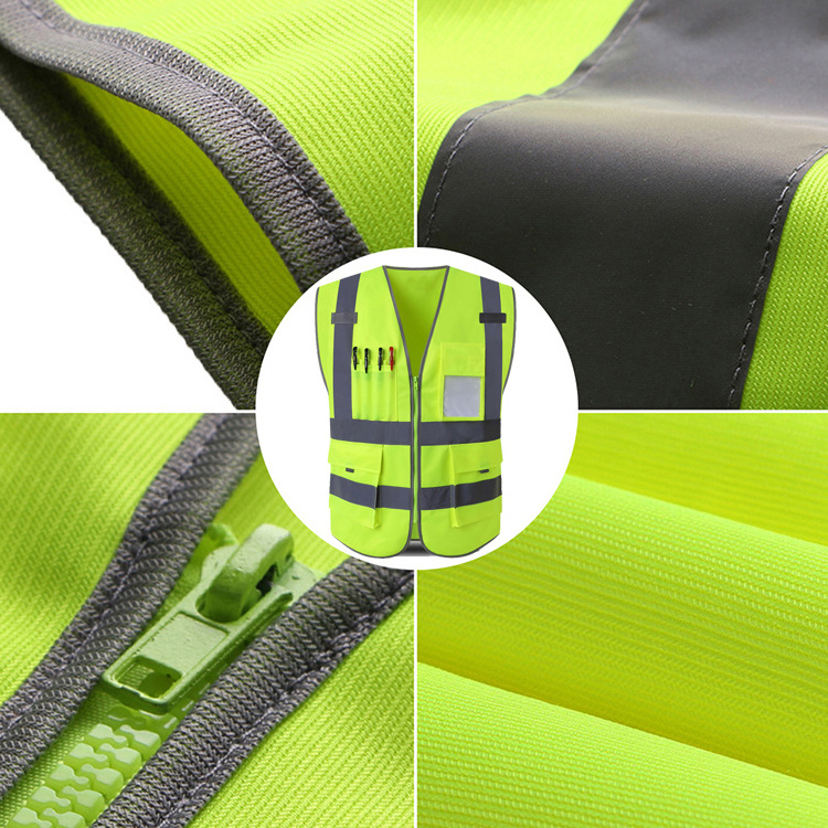 Chaleco Tape Security Vest Tool Work Hi Vis Construction High Visibility Logo Reflectivo Viz Reflective Safety Clothing