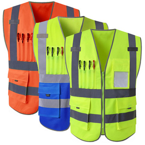 Chaleco Tape Security Vest Tool Work Hi Vis Construction High Visibility Logo Reflectivo Viz Reflective Safety Clothing