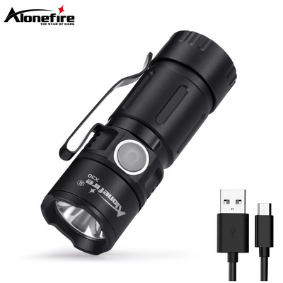 Alonefire X30 XPG LED Rechargeable portable Mini Led Flashlight 16340 battery magnet Usb Powered Flash Light Pocket Torch Lamp