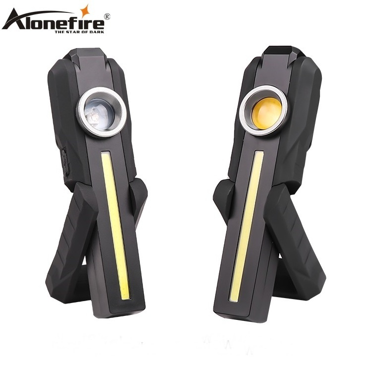 Alonefire Z3 3 in1 LED COB Flashlight Usb Rechargeable Magnetic UV detector lamp Portable multifunction Travel Hike Work Light