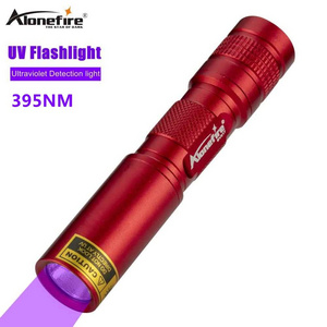 Alonefire SV317 UV 395nm 3W Led Flashlight Powerful Ultraviolets Pet Stains Outdoor Hunting Marker Scorpion Money Fishing Torch