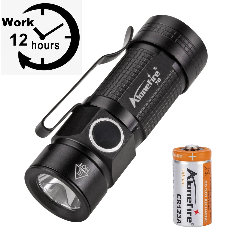 Alonefire X29 XPG Mini Bright light led Flashlight 5w Waterproof Women Child Pocket Outdoor light Torch CR123A or 16340