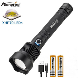 Alonefire H007 XHP70 30W High power Led Flashlight Zoom Ultra Bright Adventure Powerful Outdoor hunting Fishing Patrol Torch