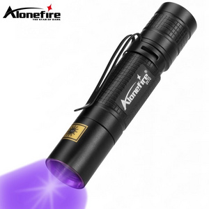 Alonefire SV70 365nm Ultraviolet led flashlight Invisible Blacklight Torch Light Money Pet Stains Marker Ore Checker AA battery