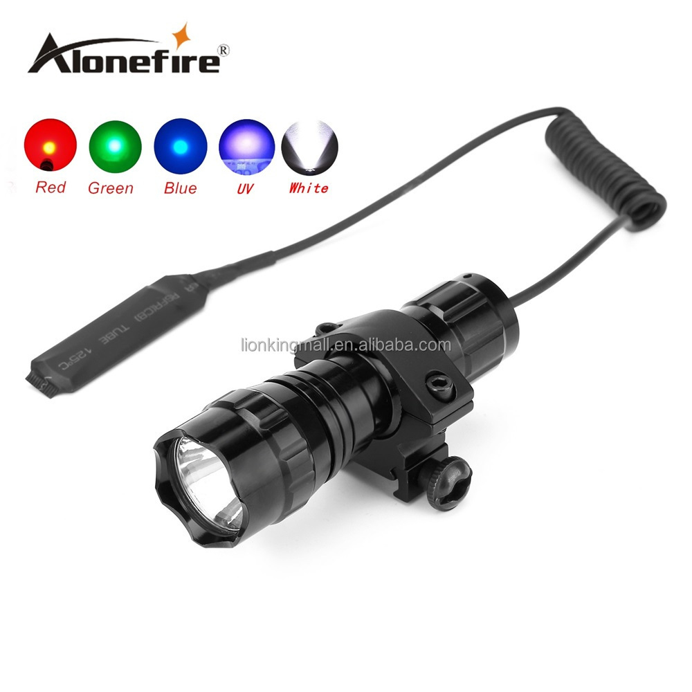 AloneFire 501A T6 LED Tactical Zoom Flashlight USB rechargeable Outdoor  Torch Hunting floodlight light