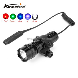 AloneFire 501A T6 LED Tactical Zoom Flashlight USB rechargeable Outdoor  Torch Hunting floodlight light