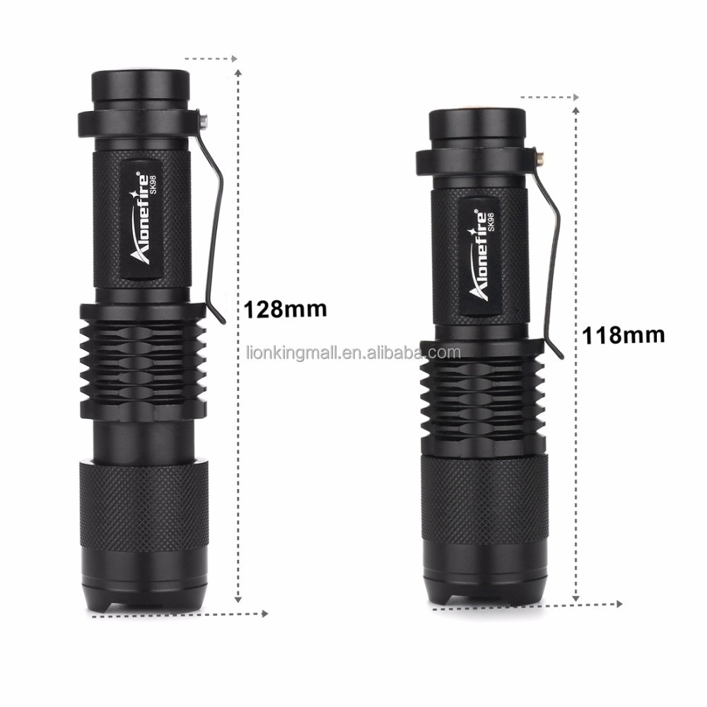 Alonefire SK98 XM L2 LED Zoom bright Flashlight Portable pocket Camping Outdoor Tactical hunting Fishing Powerful Torch light