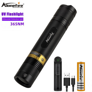 Alonefire SV006 Powerful UV led Wood's lamp Flashlight 365nm Blacklight Vitiligo Pet Money Scorpion Detection torch light